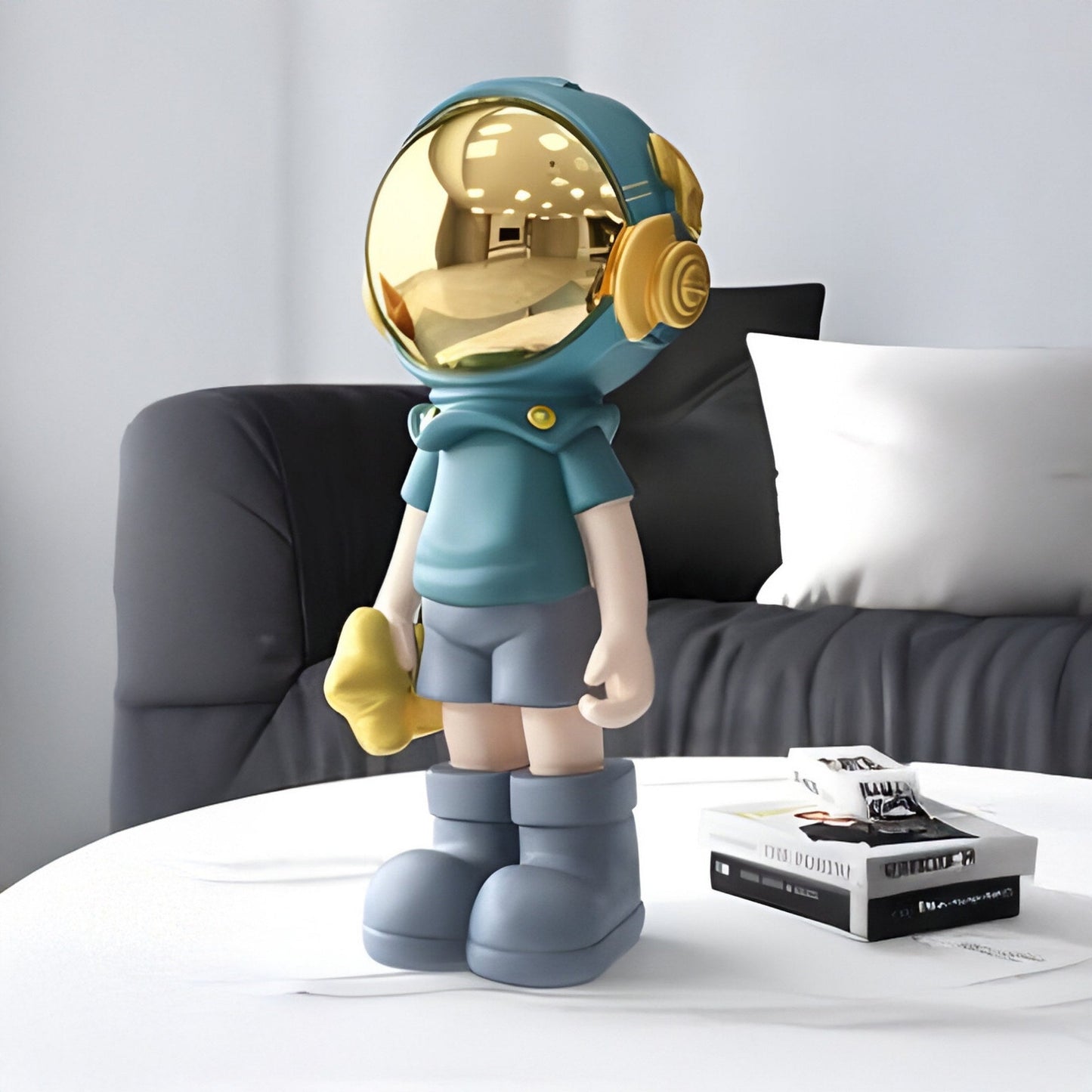 Kleine galaktische blaue Astronautenfreund-Figur - 36 cm
