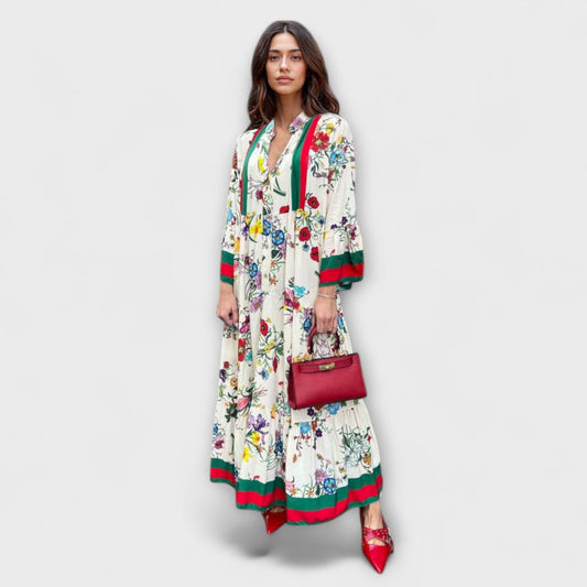 Oriana - Maxi Dress with Floral Pattern