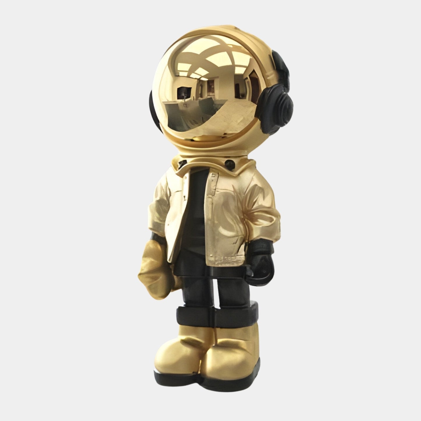 Kleine himmlische goldene Astronauten Beats Figur - 36cm
