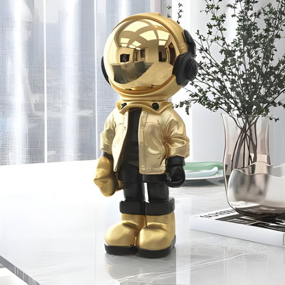 Kleine himmlische Gold-Astronaut Beats Figur - 36cm