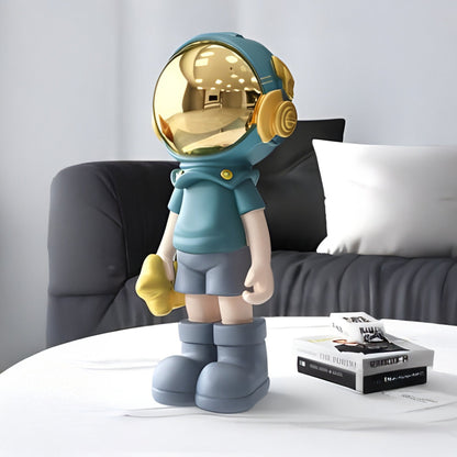 Kleine galaktische blaue Astronautenfreund-Figur - 36 cm