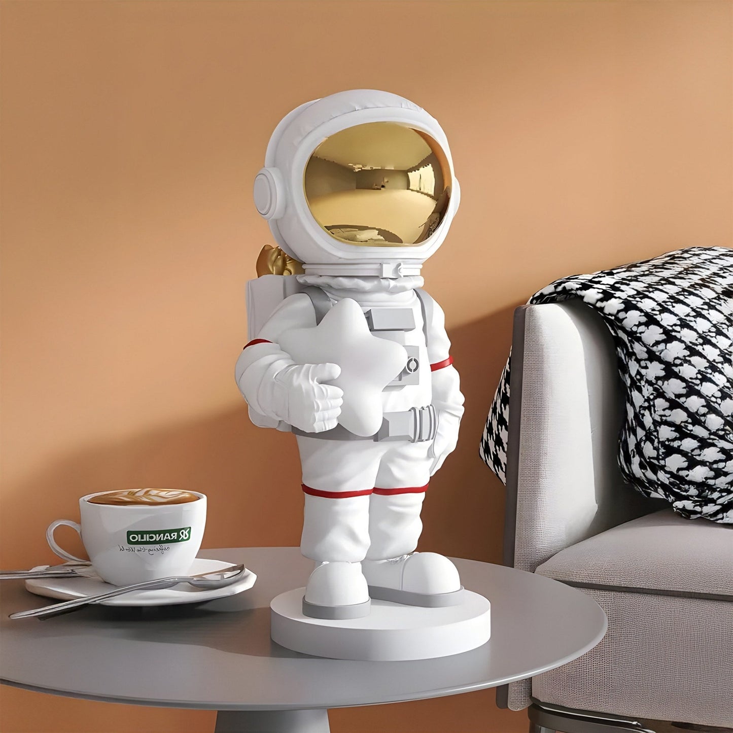 Kleine Nova Weiße Astronautensternfigur - 37 cm