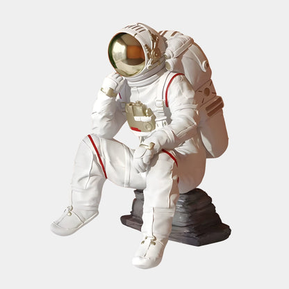 Kleine Nova Weiße Astronaut Denker Figur - 43 cm