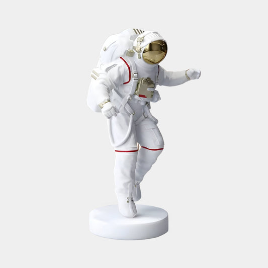 Kleine weiße Weltraum-Astronauten-Explorer-Skulptur - 63 cm